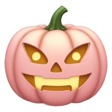 Light pink Pumpkin in bow sticker