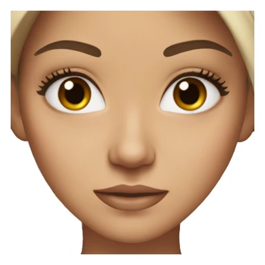 White women brown eyes and brown hair really cute  sticker