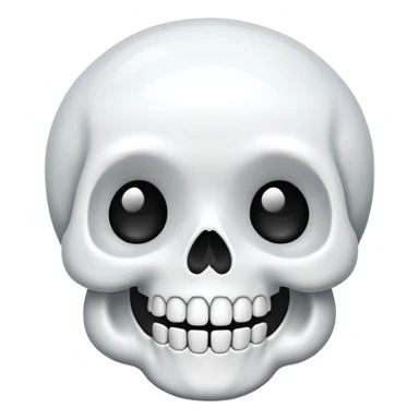 kawaii cute skull sticker