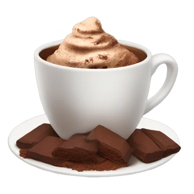An cup with cacao sticker