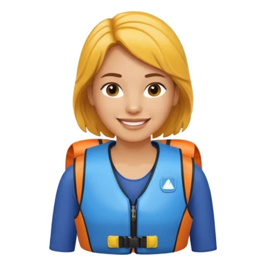 woman canoeist sticker