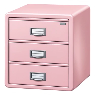 Light pink file cabinet sticker