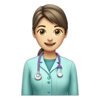 Dentist girl sticker