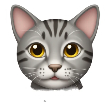 gray tabby cat sticker