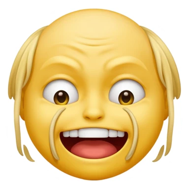 An emoji strangling itself sticker
