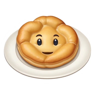 deep fried dough on dish sticker