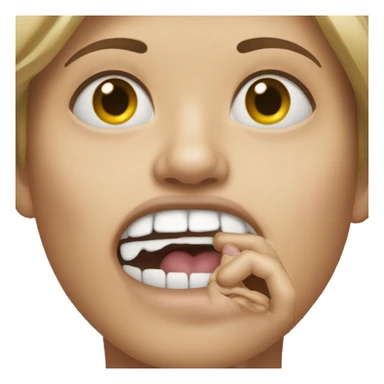 Foot in mouth sticker