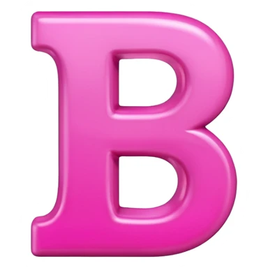 mix color pinks letter p sticker
