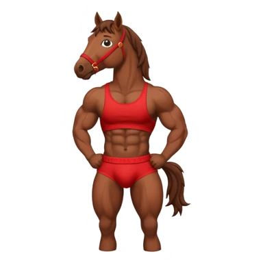 🐴 horse with underwear  sticker