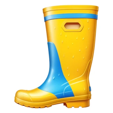 colorful rubber wellington rain boots sticker