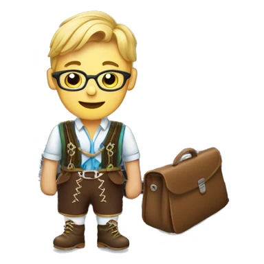 lederhosen and laptop sticker