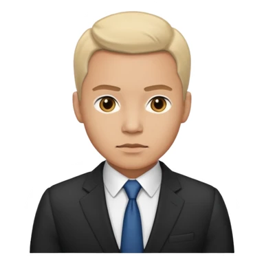 a man in a meeting sticker