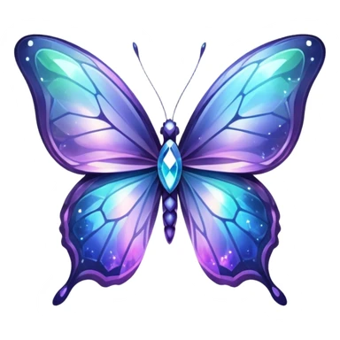 Nebula Crystal Butterfly sticker
