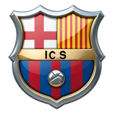 Emoji escudo barcelona realista sticker