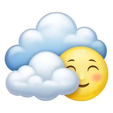 Yellow Moonlight and mini cloud left and right side with beautiful finish  sticker