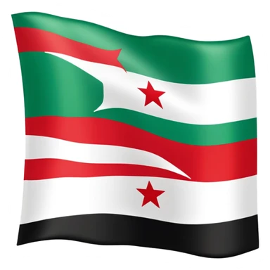 Green Syria flag sticker