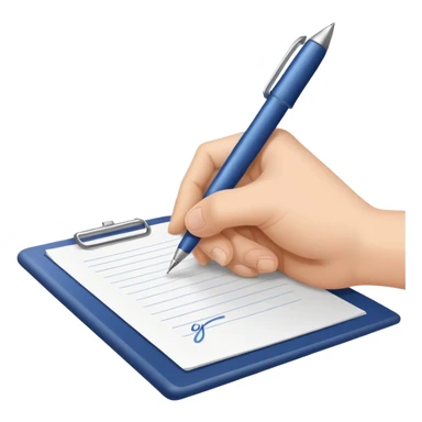 paper writing with pen sticker