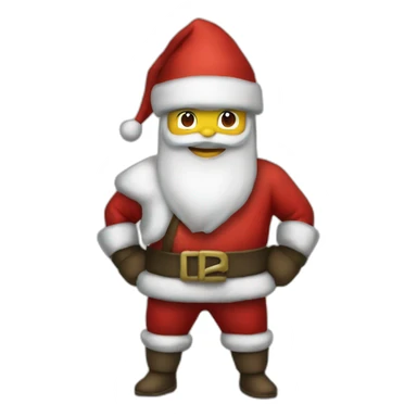 Santa Claus Ninja sticker
