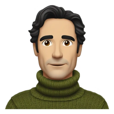 Ben Chaplin turtleneck sweater cosy sticker