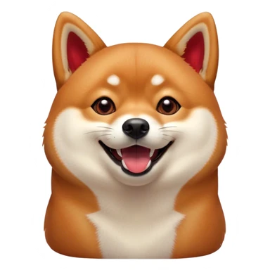 Cinematic Comical Shiba Inu Portrait Emoji, Head tilted dramatically with an exaggeratedly amused or surprised expression, featuring a striking red fur with a creamy underbelly, wide, expressive brown eyes filled with exaggerated disbelief, Simplified yet hilariously expressive features, highly detailed, glowing with a slightly sassy glow, high shine, dramatic yet playful, stylized with an air of cheeky defiance, bright and endearing, soft glowing outline, capturing the essence of a spirited and over-the-top companion, so meme-worthy it feels like it could side-eye its way into internet fame instantly! sticker