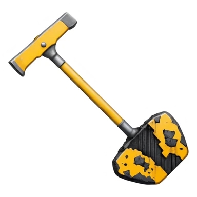 Double-ended coal mining pick sticker