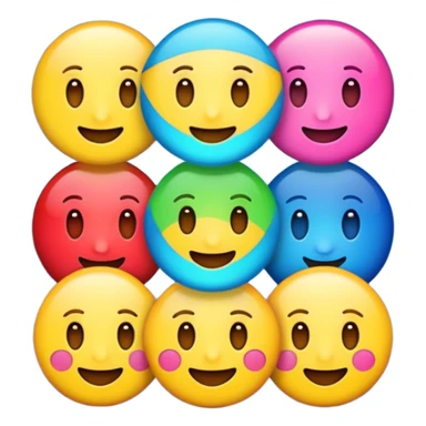 crie emojis para uma comunidade do discord sem fazer ou pegar algo pronto quero algo diferente sticker