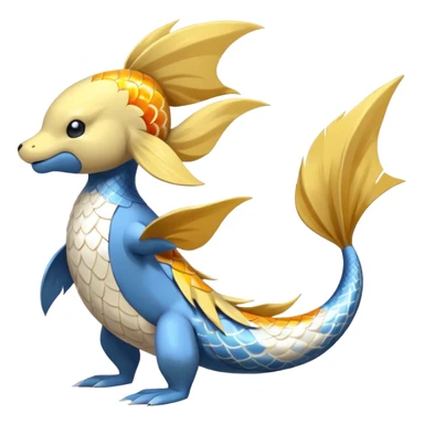 Manectric-Electrike-Furfrou-koi-Fakemon-fusion, full body sticker