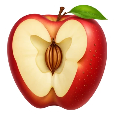 Create a core of an apple sticker