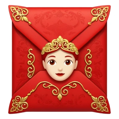 chinese new year red envelope portrait view sticker