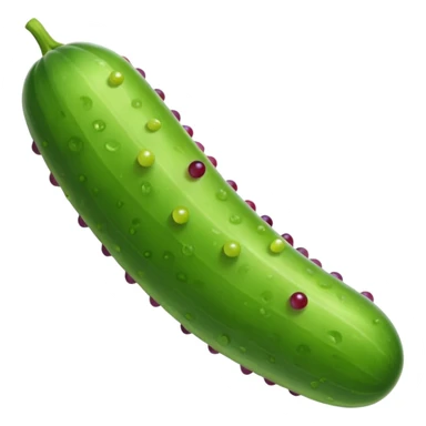Tan long cucumber with grapes on bottom  sticker