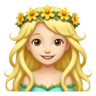 Cute Yellow skin fairy girl sticker