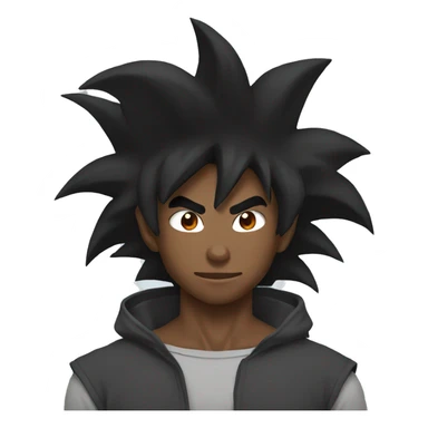 Black goku  sticker