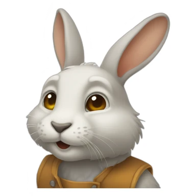 Lapin crétin sticker