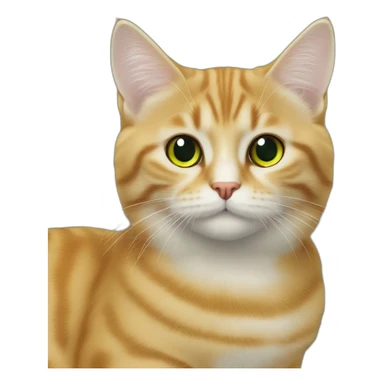 yeşil gülümseyen bir kedi sticker