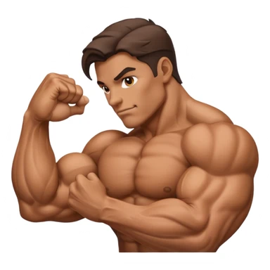 muscle biceps sticker
