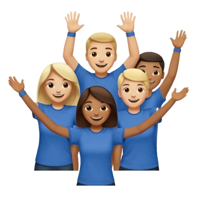 Group of people wearing tshirts that say club sticker