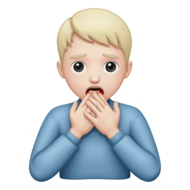 An person choking them self whit their own hands  sticker