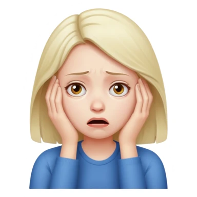 Chica estresada  sticker