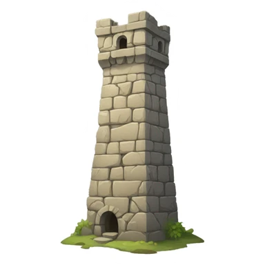 old stone tower sticker