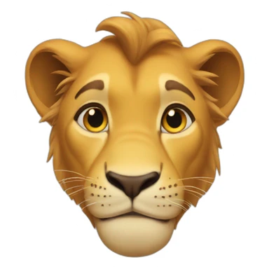 Simba nod sticker