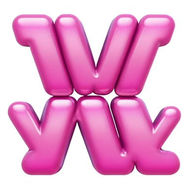 the word 'yay' in a creative, pink-themed style sticker