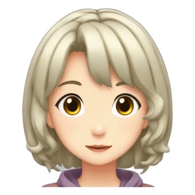 moe anime girl idol sticker