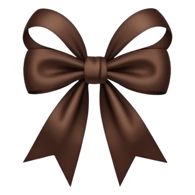 Dark Brown narrow bow sticker