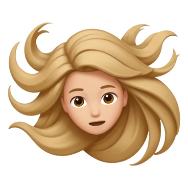 Falling side ways no face sticker