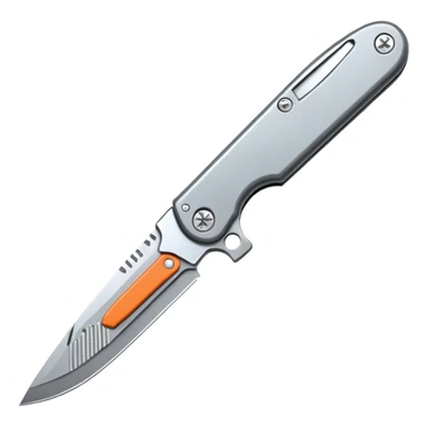 Foldable Pocket Knife gray sticker