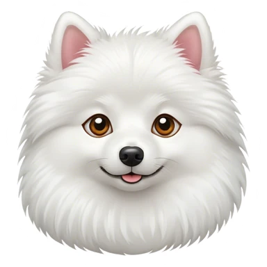 White spitz sticker