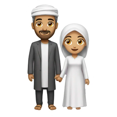 Arab couple  sticker