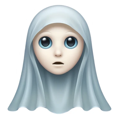 ghost looking sideway sticker