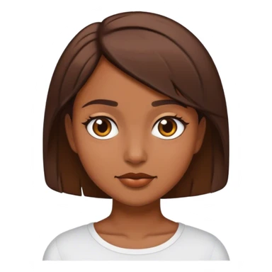 Image fille brune cheveux courts  sticker