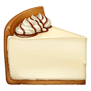 A peace of cream cheesecake  sticker